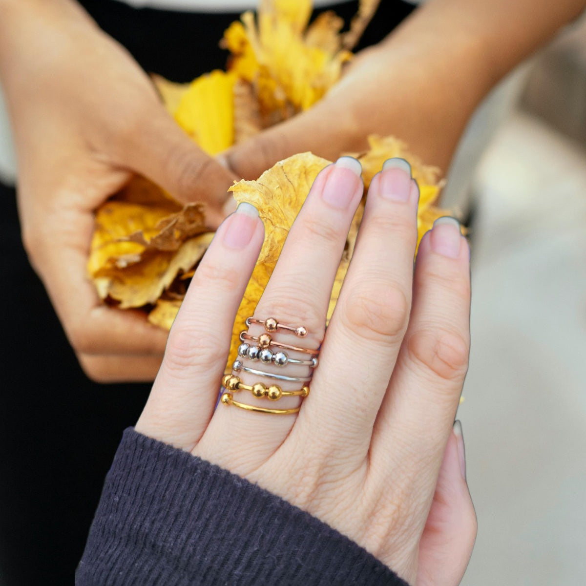 Fidget Beads Ring